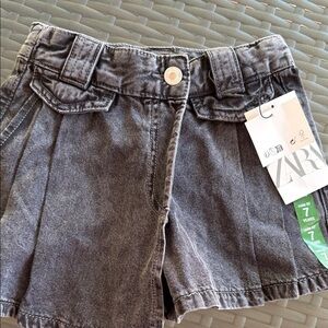 Zara Grey Denim Skort for Kids